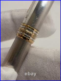Montblanc Solitaire Sterling Silver 925 Barley 164 Ballpoint Pen Used