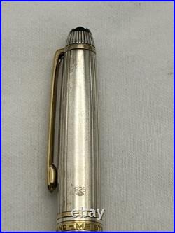 Montblanc Solitaire Sterling Silver Pinstripe, 144 Fountain Pen-VG condition