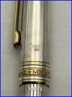 Montblanc Solitaire Sterling Silver Pinstripe, 144 Fountain Pen-VG condition