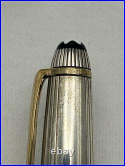 Montblanc Solitaire Sterling Silver Pinstripe, 144 Fountain Pen-VG condition
