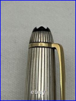 Montblanc Solitaire Sterling Silver Pinstripe, 144 Fountain Pen-VG condition