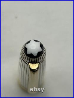 Montblanc Solitaire Sterling Silver Pinstripe, 144 Fountain Pen-VG condition