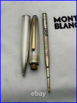 Montblanc Solitaire Sterling Silver Pinstripe, 164 Ballpoint Pen-VG condition