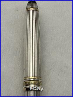 Montblanc Solitaire Sterling Silver Pinstripe, 164 Ballpoint Pen-VG condition