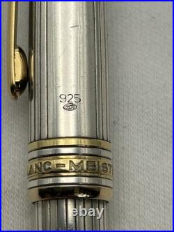 Montblanc Solitaire Sterling Silver Pinstripe, 164 Ballpoint Pen-VG condition