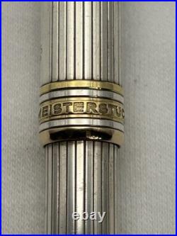 Montblanc Solitaire Sterling Silver Pinstripe, 164 Ballpoint Pen-VG condition