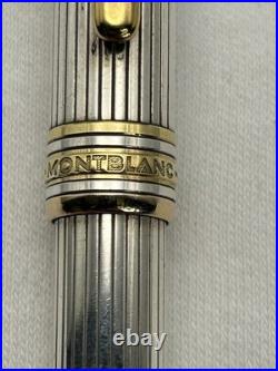 Montblanc Solitaire Sterling Silver Pinstripe, 164 Ballpoint Pen-VG condition