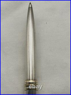 Montblanc Solitaire Sterling Silver Pinstripe, 164 Ballpoint Pen-VG condition