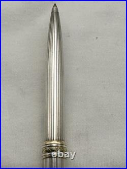 Montblanc Solitaire Sterling Silver Pinstripe, 164 Ballpoint Pen-VG condition