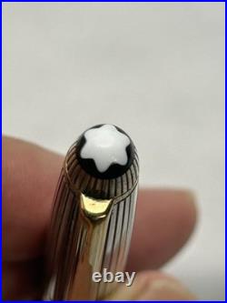 Montblanc Solitaire Sterling Silver Pinstripe, 164 Ballpoint Pen-VG condition