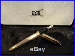 Montblanc Sterling Silver Meisterstuck Solitaire Fountain Pen