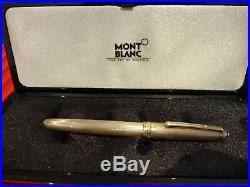 Montblanc Sterling Silver Meisterstuck Solitaire Fountain Pen