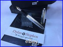 Montblanc meisterstuck 146 legrand solitaire sterling silver fountain pen