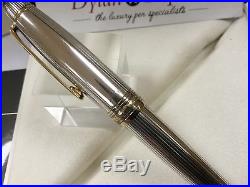 Montblanc meisterstuck legrand 146 solitaire sterling silver fountain pen OB Nib