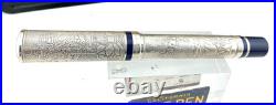 Montegrappa 1849 E W GOLD RUSH Sterling Silver Fountain Pen 18K M NEW Year2004