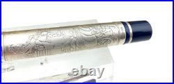 Montegrappa 1849 E W GOLD RUSH Sterling Silver Fountain Pen 18K M NEW Year2004