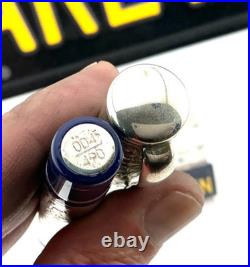 Montegrappa 1849 E W GOLD RUSH Sterling Silver Fountain Pen 18K M NEW Year2004