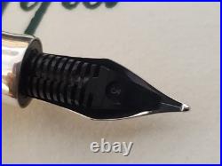 Montegrappa 1912 300 Sterling Silver Blue Marble 18k M Fountain Pen