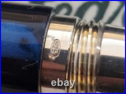 Montegrappa 1912 300 Sterling Silver Blue Marble 18k M Fountain Pen