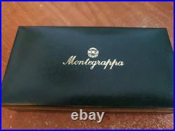 Montegrappa 1912 300 Sterling Silver Blue Marble 18k M Fountain Pen