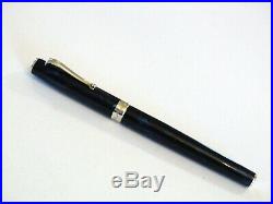 Montegrappa 300 Rollerball Pen In Blue Lacquer & Sterling Silver 925 Nos