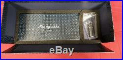 Montegrappa 300 Sterling Silver Fountain Pen With 18k Solid Gold M Bnib