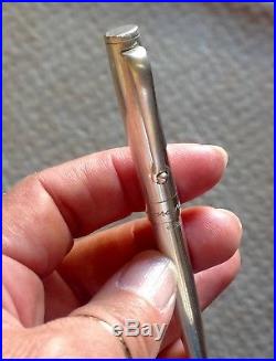 Montegrappa. 925 Sterling Silver Ballpoint Pen Pinstripe Rare