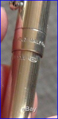 Montegrappa. 925 Sterling Silver Ballpoint Pen Pinstripe Rare