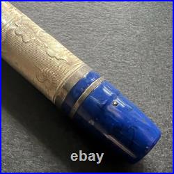 Montegrappa 925 Sterling Silver Fountain Pen with Fish & Dolphin (Ink stains)