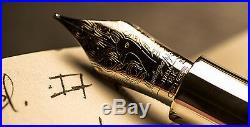 Montegrappa Alchemist 925 Solid Sterling Silver Fountain Pen M. ISAKN3AC. New