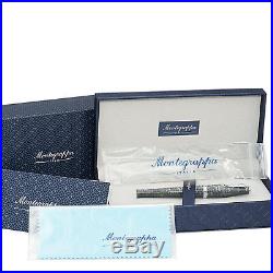 Montegrappa Beauty Book Sterling Silver Rollerball Pen Made in Italy ON SALE