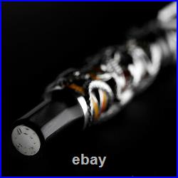 Montegrappa CHAOS Sterling Silver Limited Edition Fountain Pen EF 18kt nib MIB