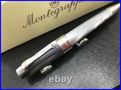 Montegrappa Classica Sterling Silver Trim Ballpoint Pen in Grey