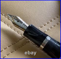 Montegrappa Dragon 1995 Sterling Silver Fountain Pen Medium 18K Gold NIB Rare