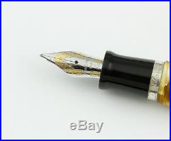 Montegrappa, Elmo Fountain Pen, Honey withSterling Silver Trim
