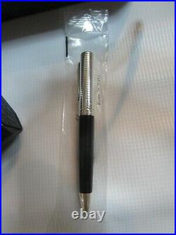 Montegrappa Espressione Black Ballpoint Pen Sterling Silver Trim