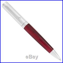Montegrappa Espressione Marbled Red Sterling Silver Ballpoint Pen Isnpcbsr