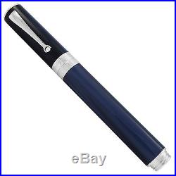 Montegrappa Espressione Sterling Silver Blue Broad Fountain Pen ISNPC5AB