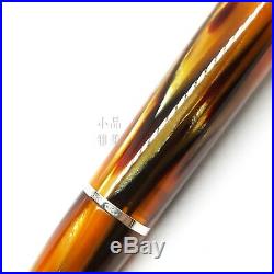 Montegrappa Extra 1930 Ag925 Sterling Silver Brown Celluloid Fountain Pen