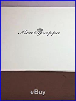 Montegrappa Extra 1930 Sterling Silver With Bamboo Black Celluloid Fountain Pen