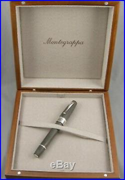 Montegrappa Extra Riverwood Ltd Ed Sterling Silver Rollerball Pen Italy 51/100
