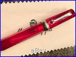 Montegrappa Fountain Pen Sterling Silver 1912 Red, New in box