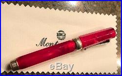 Montegrappa Fountain Pen Sterling Silver 1912 Red, New in box