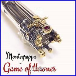 Montegrappa Game of Thrones Limited Edition Iron Throne Silver Fountain Pen