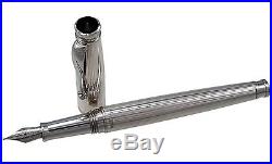 Montegrappa Italia Memoria IS3003SM Striped 925 Sterling Silver Fountain Pen