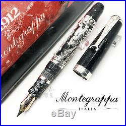 Montegrappa L. E Oriental Zodiac Dog Sterling Silver 18K nib Fountain Pen