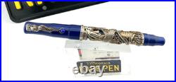 Montegrappa La Sirena Sterling Silver Celluloid Fountain Pen 18K M NEW Year 1998