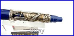 Montegrappa La Sirena Sterling Silver Celluloid Fountain Pen 18K M NEW Year 1998