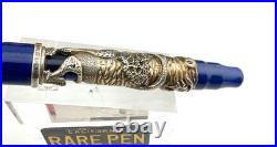 Montegrappa La Sirena Sterling Silver Celluloid Fountain Pen 18K M NEW Year 1998