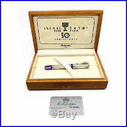 Montegrappa Limited Edition 500 Israel 50th Ag925 Sterling Silver Fountain Pen